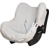 Image de Baby's Only Baby autostoelhoes 0+ Cozy - Geschikt voor Maxi Cosi - Warm Linen - Hoes voor de autostoel met teddystof - Geschikt voor 3- & 5-puntsgordel
