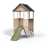 Image de EXIT Panorama 300 Houten Speelhuis - met Glijbaan - Speelhuisje voor Buiten - FSC Hout - Kinderen