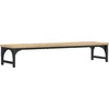 Image de vidaXL - Monitorstandaard - 85x23x15,5 - cm - bewerkt - hout - sonoma - eikenkleurig