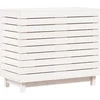 Image de vidaXL - Wasmand - 88,5x44x76 - cm - massief - grenenhout - wit