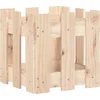 Image de vidaXL - Plantenbak - met - hekontwerp - 30x30x30 - cm - massief - grenenhout
