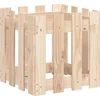 Image de vidaXL - Plantenbak - met - hekontwerp - 40x40x40 - cm - massief - grenenhout