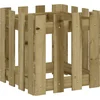 Image de vidaXL - Plantenbak - met - hekontwerp - 40x40x40 - cm - geïmpregneerd - grenenhout