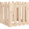 Image de vidaXL - Plantenbak - met - hekontwerp - 50x50x50 - cm - massief - grenenhout