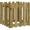 Image de vidaXL - Plantenbak - met - hekontwerp - 50x50x50 - cm - geïmpregneerd - grenenhout