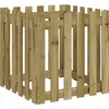 Image de vidaXL - Plantenbak - met - hekontwerp - 60x60x60 - cm - geïmpregneerd - grenenhout