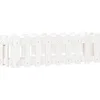 Image de vidaXL - Plantenbak - verhoogd - hekontwerp - 100x30x30 - cm - grenenhout - wit