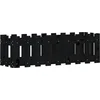 Image de vidaXL - Plantenbak - verhoogd - hekontwerp - 100x30x30 - cm - grenenhout - zwart
