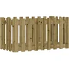 Image de vidaXL - Plantenbak - verhoogd - hekontwerp - 100x50x50 - cm - geïmpregneerd - hout