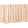 Image de vidaXL - Plantenbak - verhoogd - met - hekontwerp - 100x50x70 - cm - grenenhout