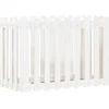 Image de vidaXL - Plantenbak - verhoogd - hekontwerp - 100x50x70 - cm - grenenhout - wit