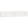 Image de vidaXL - Plantenbak - verhoogd - hekontwerp - 150x30x30 - cm - grenenhout - wit