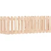 Image de vidaXL - Plantenbak - verhoogd - met - hekontwerp - 150x50x50 - cm - grenenhout