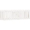 Image de vidaXL - Plantenbak - verhoogd - hekontwerp - 150x50x50 - cm - grenenhout - wit