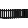 Image de vidaXL - Plantenbak - verhoogd - hekontwerp - 150x50x50 - cm - grenenhout - zwart