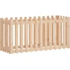 Image de vidaXL - Plantenbak - verhoogd - met - hekontwerp - 150x50x70 - cm - grenenhout