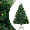 Image de vidaXL - Kunstkerstboom - met - scharnieren - en - standaard - 180 - cm