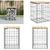 Image de vidaXL - Tuinbank - schanskorfontwerp - 33x31x42 - cm - massief - grenenhout