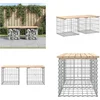 Image de vidaXL - Tuinbank - Schanskorfontwerp - 103x44x42 - cm - massief - grenenhout