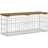 Image de vidaXL - Tuinbank - schanskorfontwerp - 103x31,5x42 - cm - geïmpregneerd - hout