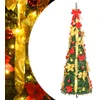 Image de vidaXL - Kunstkerstboom - pop-up - 150 - LED's - 180 - cm - groen