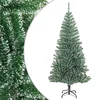 Image de vidaXL - Kunstkerstboom - met - sneeuw - 210 - cm - groen