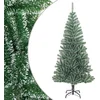 Image de vidaXL - Kunstkerstboom - met - sneeuw - 240 - cm - groen