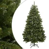 Image de vidaXL - Kunstkerstboom - met - scharnieren - en - standaard - 210 - cm - groen