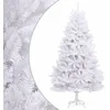 Image de vidaXL - Kunstkerstboom - met - scharnieren - met - standaard - 270 - cm - wit