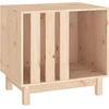Image de vidaXL - Hondenhok - 60x45x57 - cm - massief - grenenhout