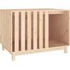 Image de vidaXL - Hondenhok - 100x70x72 - cm - massief - grenenhout