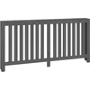 Image de vidaXL Radiatorombouw 169x19x84 cm massief grenenhout grijs