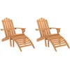 Image de vidaXL - Tuinstoelen - Adirondack - 2 - st - met - voetensteunen - acaciahout