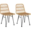 Image de vidaXL - Tuinstoelen - 2 - st - 48x62 - 84 - cm - PE-rattan