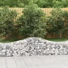 Image de vidaXL - Schanskorven - 14 - st - gewelfd - 200x50x40/60 - cm - gegalvaniseerd - ijzer
