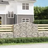 Image de vidaXL - Schanskorven - 18 - st - gewelfd - 200x50x140/160 - cm - ijzer