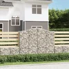 Image de vidaXL - Schanskorven - 4 - st - gewelfd - 200x50x160/180 - cm - ijzer