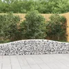 Image de vidaXL - Schanskorven - 2 - st - gewelfd - 400x30x40/60 - cm - ijzer
