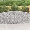 Image de vidaXL - Schanskorven - 4 - st - gewelfd - 400x30x100/120 - cm - ijzer
