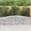 Image de vidaXL - Schanskorven - 9 - st - gewelfd - 400x50x60/80 - cm - gegalvaniseerd - ijzer