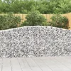 Image de vidaXL - Schanskorven - 2 - st - gewelfd - 400x50x100/120 - cm - ijzer