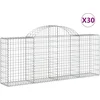 Image de vidaXL - Schanskorven - 30 - st - gewelfd - 200x30x80/100 - cm - ijzer