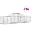 Image de vidaXL - Schanskorven - 30 - st - gewelfd - 200x50x40/60 - cm - ijzer