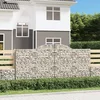 Image de vidaXL - Schanskorven - 10 - st - gewelfd - 300x50x140/160 - cm - ijzer