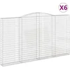 Image de vidaXL - Schanskorven - 6 - st - gewelfd - 400x30x220/240 - cm - ijzer