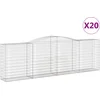 Image de vidaXL - Schanskorven - 20 - st - gewelfd - 400x50x120/140 - cm - ijzer