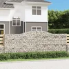 Image de vidaXL - Schanskorven - 3 - st - gewelfd - 400x50x140/160 - cm - ijzer