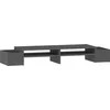 Image de vidaXL - Monitorstandaard - 100x27,5x15 - cm - massief - grenenhout - grijs