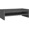 Image de vidaXL - Monitorstandaard - 50x24x16 - cm - massief - grenenhout - grijs
