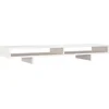 Image de vidaXL - Monitorstandaard - 100x27x14 - cm - massief - grenenhout - wit